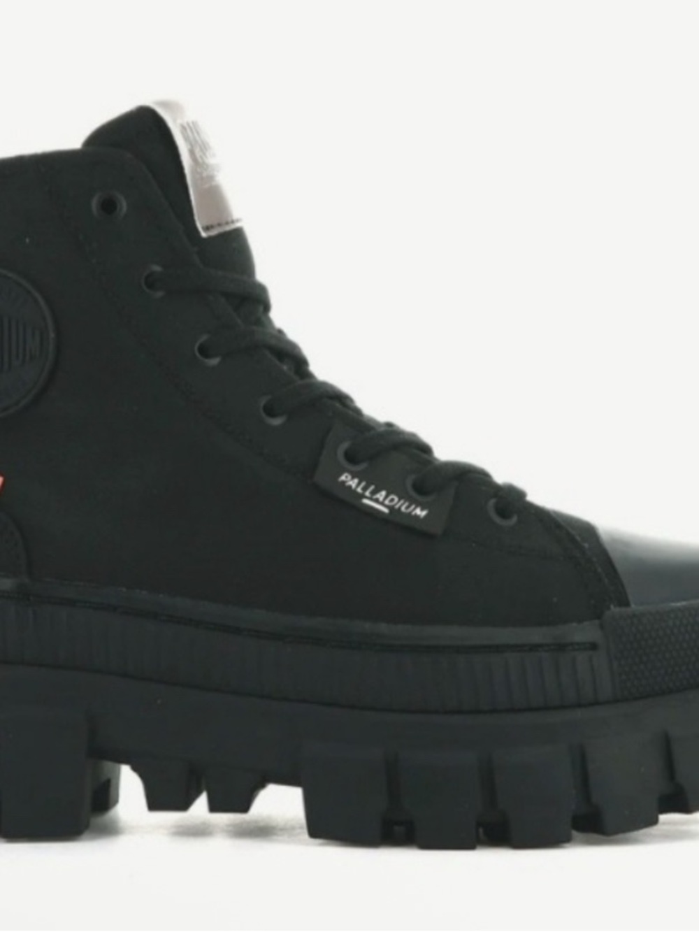Palladium Black Platform Lug-Sole High Top